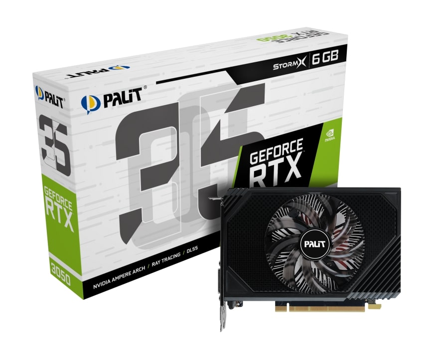 Відеокарта GF RTX 3050 6GB GDDR6 StormX Palit (NE63050018JE-1070F)